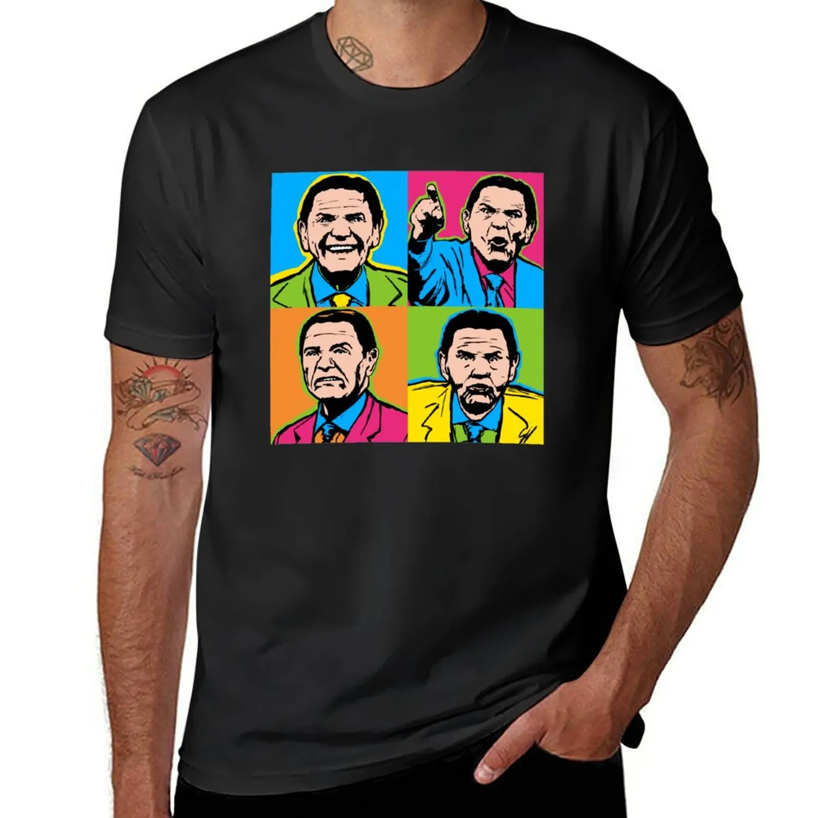 

Новая футболка Pop-Copeland с надписью «No Text Version», футболка с графическим принтом, простая футболка, мужские Забавные футболки с графическим принтом