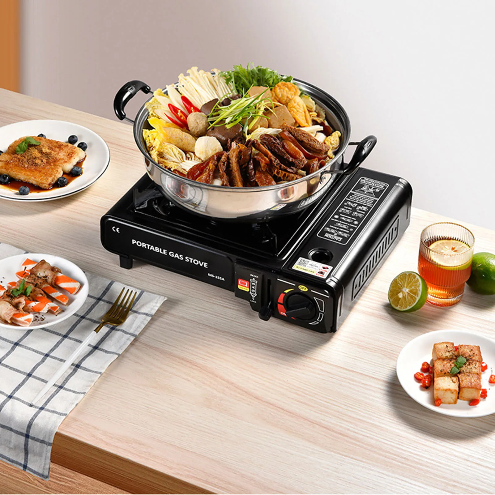 Outdoor Windproof Cassette Stove Carry-on Cooker 5