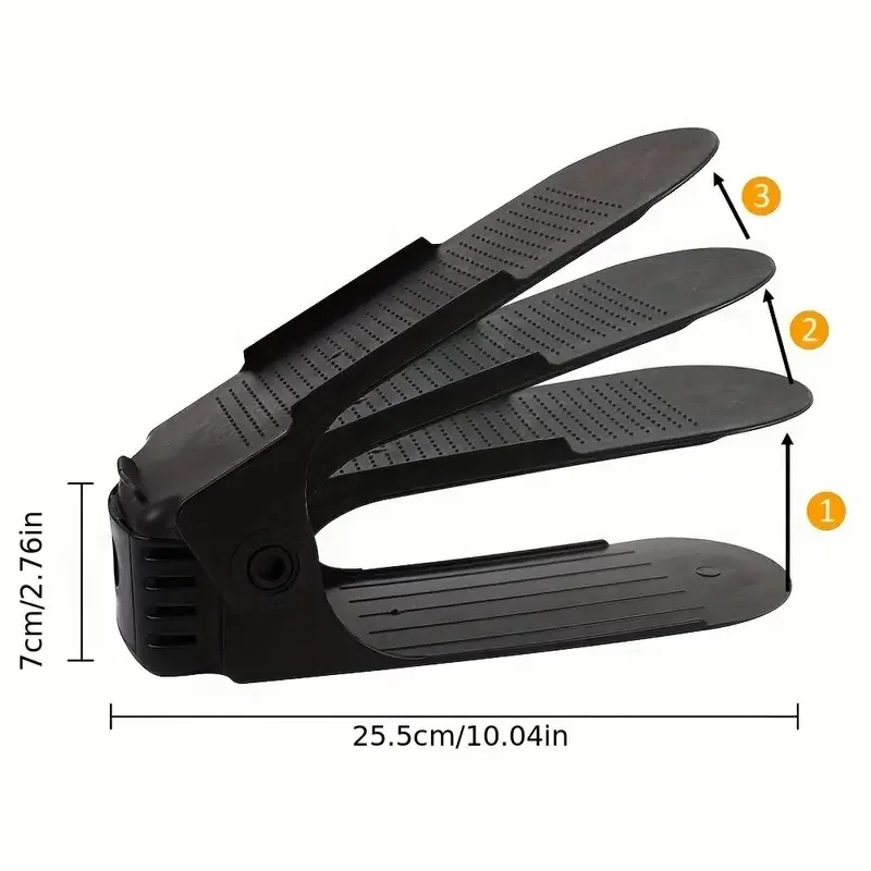 Shoe Slots Organizer Thickened Double Storage Layer Closet Organization Stacker No Assembly Required Rack Space Save shoe rack,shoe organizer 20pcs
