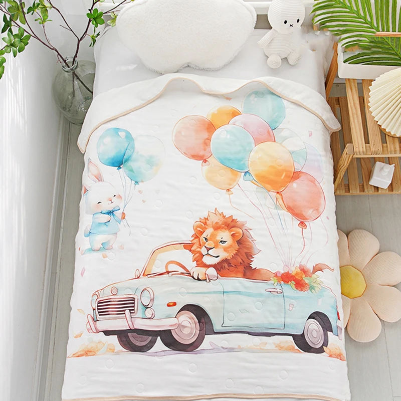 Five Layer Gauze Baby Blanket Bed Sofa Camping Nap Baby Bed Sheet Soft Pure Cotton Home Textile Birthday Gift Blanket Bedroom