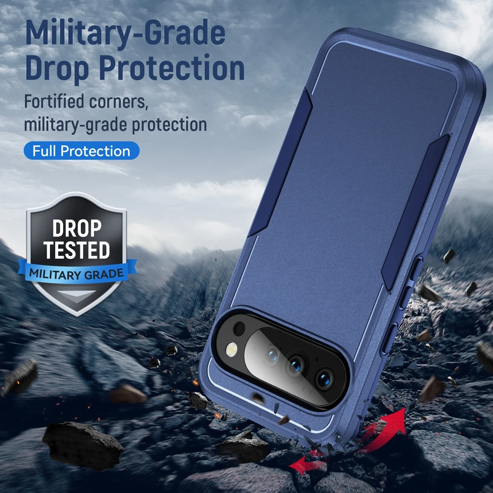 Shockproof Armor Defender Phone Case - Hybrid Hard Protective Cover