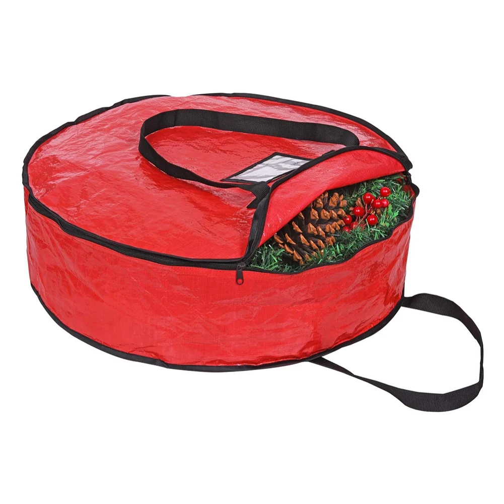 Portable Christmas Wreath Storage Bag Foldable Xmas Tree Containers Bag