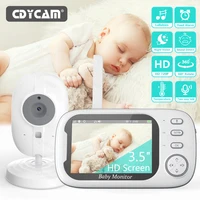 Cdycam New 3.5 inch Wireless Video Baby Monitor Night Vision Temperature Monitoring 2 Way Audio Talk Baby Nanny Security Camera 1