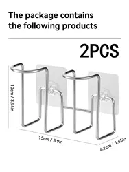 WORTHBUY Wall-Mounted Disposable Paper Cup Holder Organizer (Style B 2pcs)