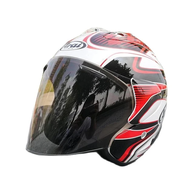 Casque de moto pour homme et femme, résistant au soleil, anti-pluie,  anti-buée, lentille touristique, visage ouvert, scooter, demi-casque pour  quatre saisons, 3/4 - AliExpress