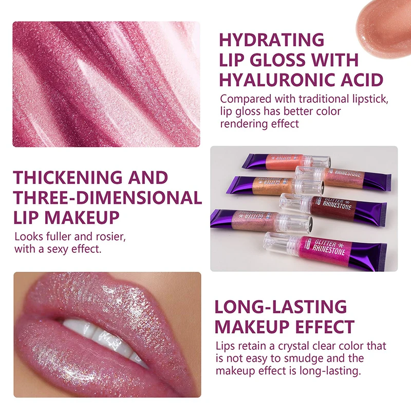Lip Gloss Tinted For Fuller Lip New Effect Collagen Lip Gloss Moisturizing Lip Care Extreme Volume Lip Essence Lips Enhancer 3