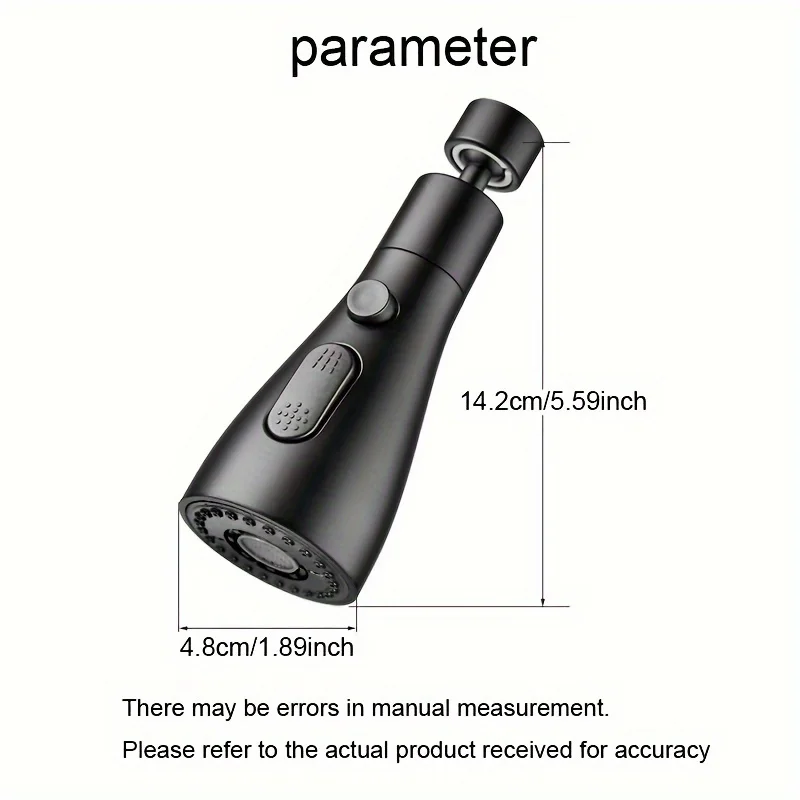 1pc Faucet Extender 360 Rotation Sprayer Kitchen Taps Anti-Splash Tap Booster Shower and Water Saving Faucet Three Modes 2