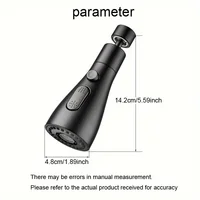 1pc Faucet Extender 360 Rotation Sprayer Kitchen Taps Anti-Splash Tap Booster Shower and Water Saving Faucet Three Modes 2
