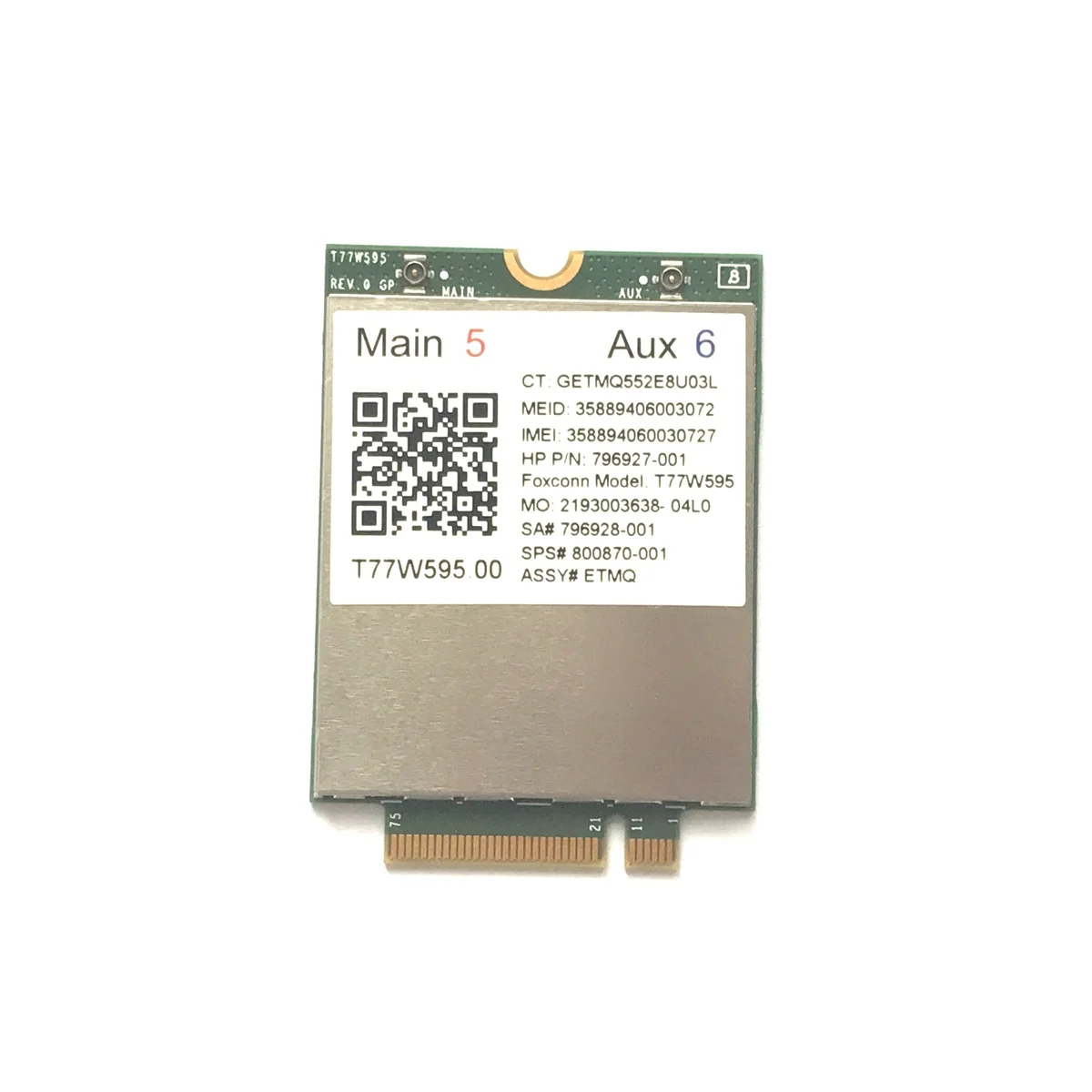 Lt4120 X5 Lte T77W595 796928-001 Modem 4G Wwan M.2 150Mbps Per Hp Probook/Elitebook 820 840 850 745 G3 640 650 645 G2