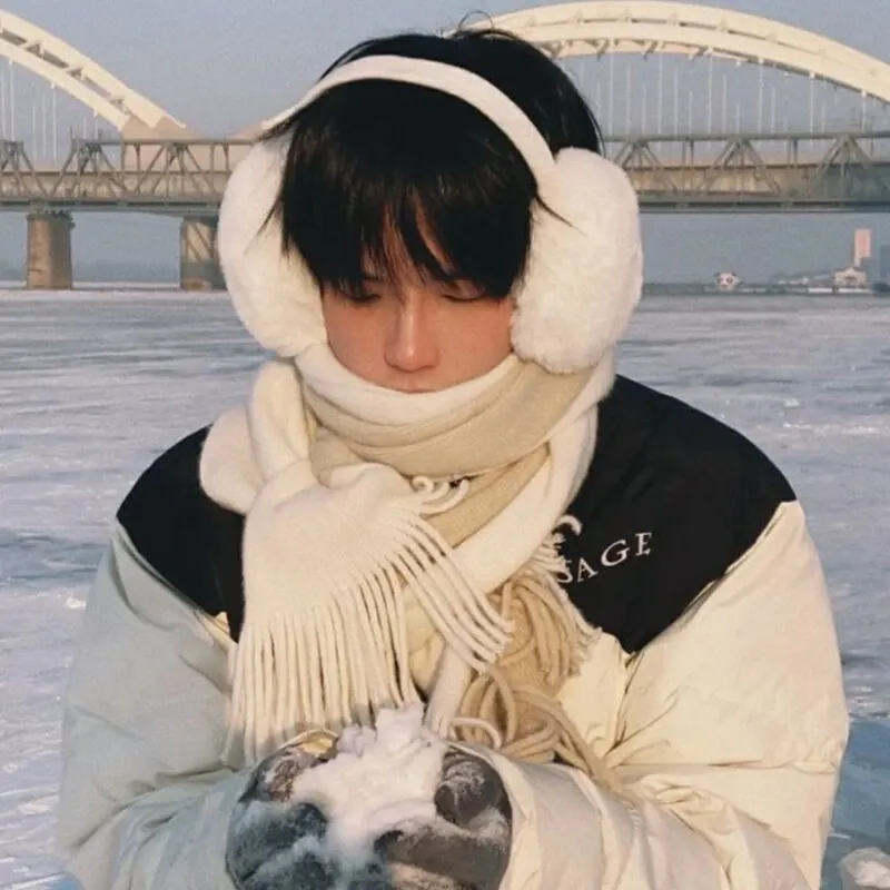 Blød plysvarmer Vintervarm til kvinder Mænd Mode ensfarvet øreklap Udendørs kuldebeskyttelse Ørebeskytter_voghion.com