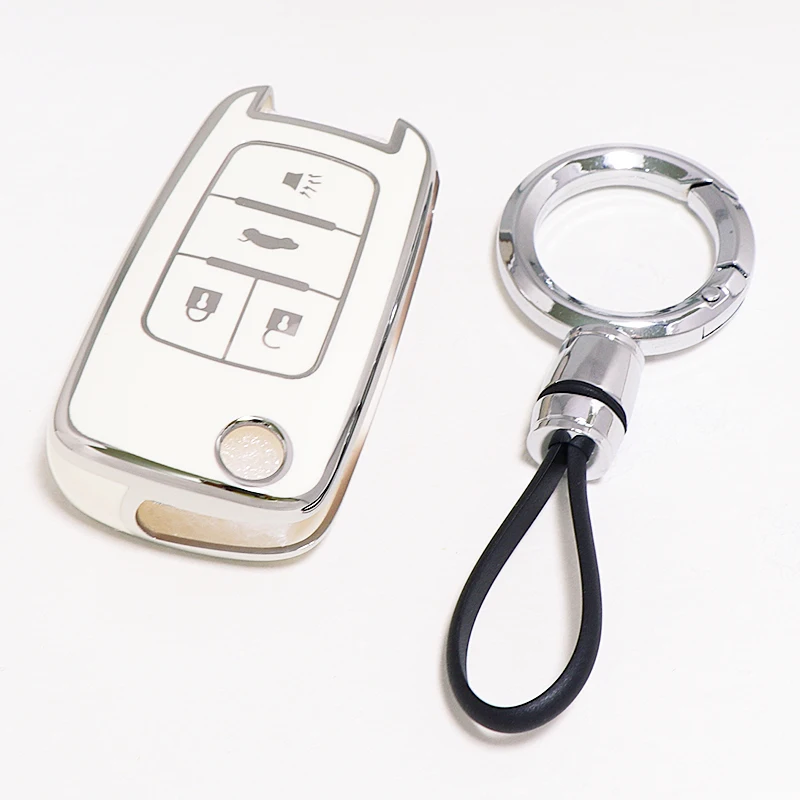 Premium Car Key Case Cover for Chevrolet and GMC Vehicles