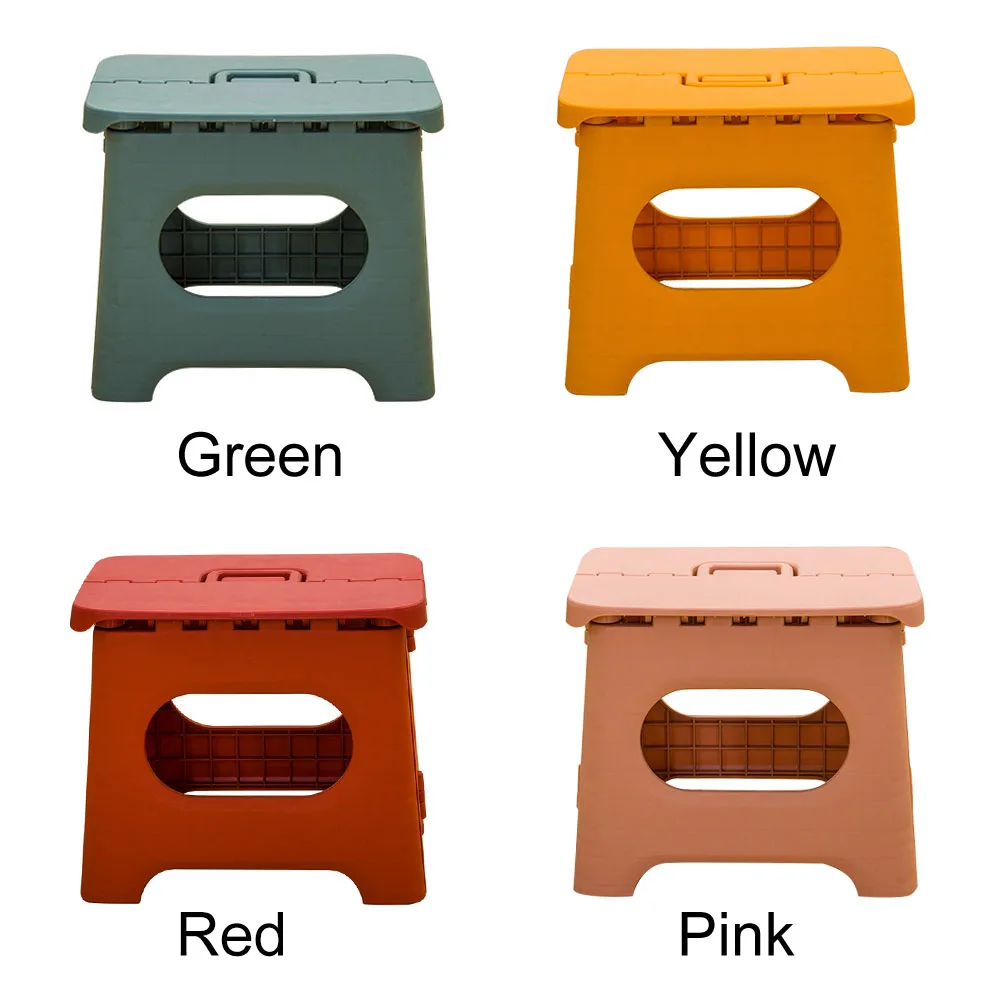 Portable Folding Step Stool Durable for Adults Children Home Travel Non Slip Safe Comfortable PP Heavy Duty Multifunction Chair images - 6