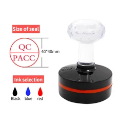 Custom Personalized Logo Self - Inking Stamp - Design Your Own Photosensitive Ink Impression (Round)