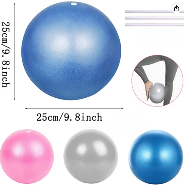 25cm Pilates Ball Explosion-proof Yoga Core Ball Indoor Balance Exercise Gym for Fitness Pilates Equipment мяч для фитнеса yoga ball