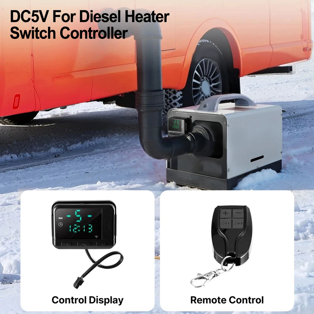 Diesel Air Heater Controller DC 5V met LCD-scherm en afstandsbediening