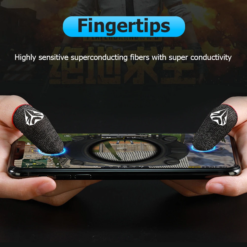 5 Pair Gaming Finger Sleeve for PUBG Breathable Sweatproof Fingertip Cover Game Playing Accessories