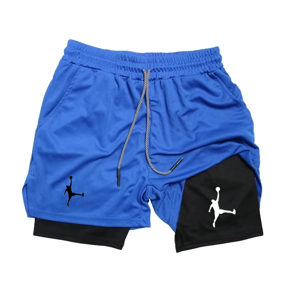 Sports Shorts Jujutsu Kaisen Anime Graphic 2 in 1 Compression Shorts For Men