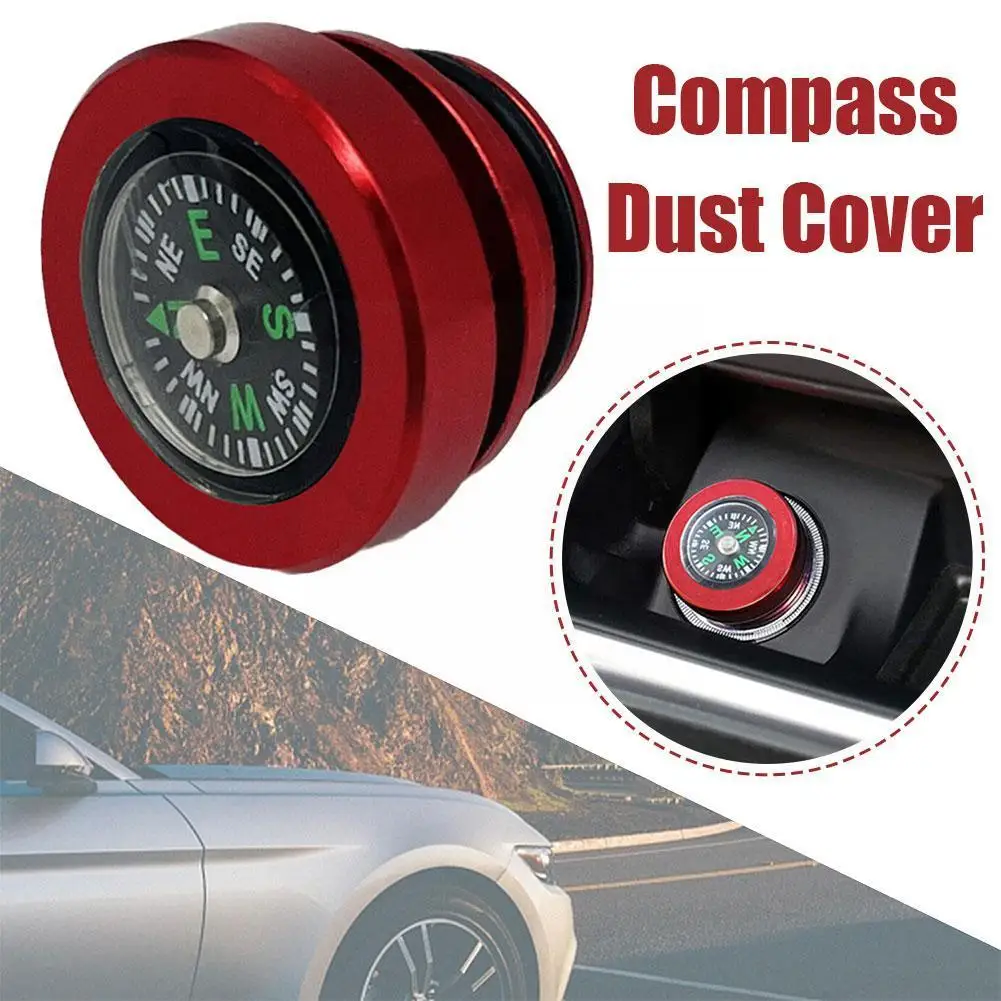 

1pcs 12V Universal Metal Compass Replacement Plug For Car Cigarette Lighter Outlet Dustproof Button Cover Auto Accessories X4U2