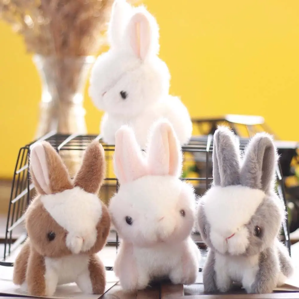 

Pendant Car Key Holder Schoolbag Accessories Doll Pendant Key Chain Rabbit Plush Keychain Bunny Plush Keyring Key Ring