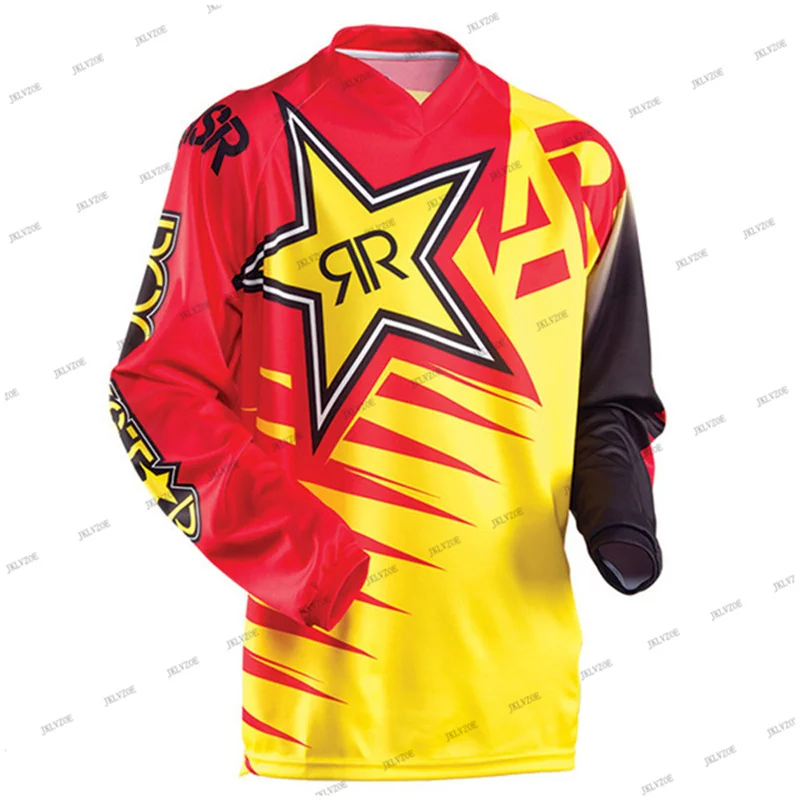 Speed Subduing Sweating Speed Drying Summer Long Sleeved Mountain Bike Riding t shirts Men Women Off Road Racing Clothing