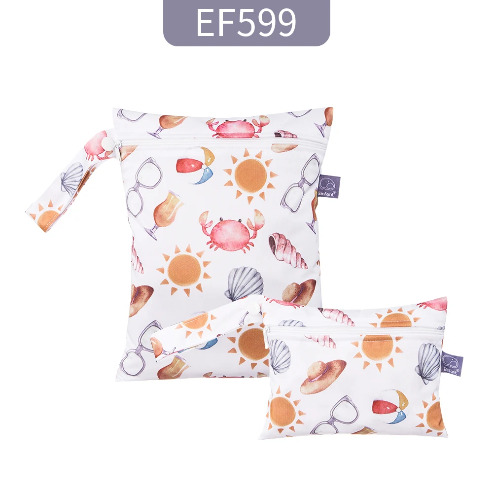 Elinfant 2-Piece Cute Waterproof Storage Bag Set