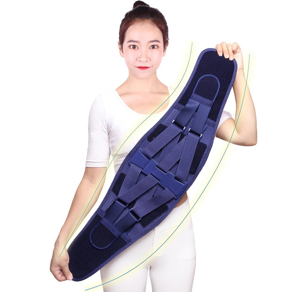 

Newest Self-Heating Magnetic Steel 3 Pad Waist Treatment of Lumbar Disc Herniation Support Spine Pain Back Brace Belt Women Men