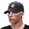 Dog Paw Vintage Washed Cotton High Quality Embroidery Dad Hat  For Men Women Baseball Cap golf caps Snapback Cap Dropshipping 4