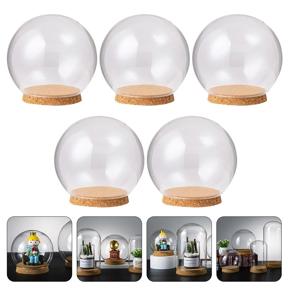 

Preserved Fresh Flowers Glass Cover Eternal Flower Glass Cover Immortal Flower Glass Cover Glass Dome Decoration with Cork