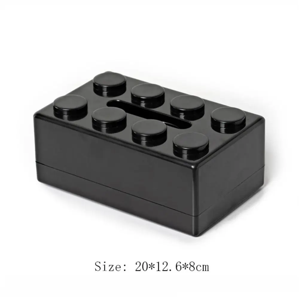 Creative Building Blocks with Spring Tissue Box Wall-mounted Perforation-free Paper Holder Bathroom Face Towel Box Organizer tissue dispenser tissue box