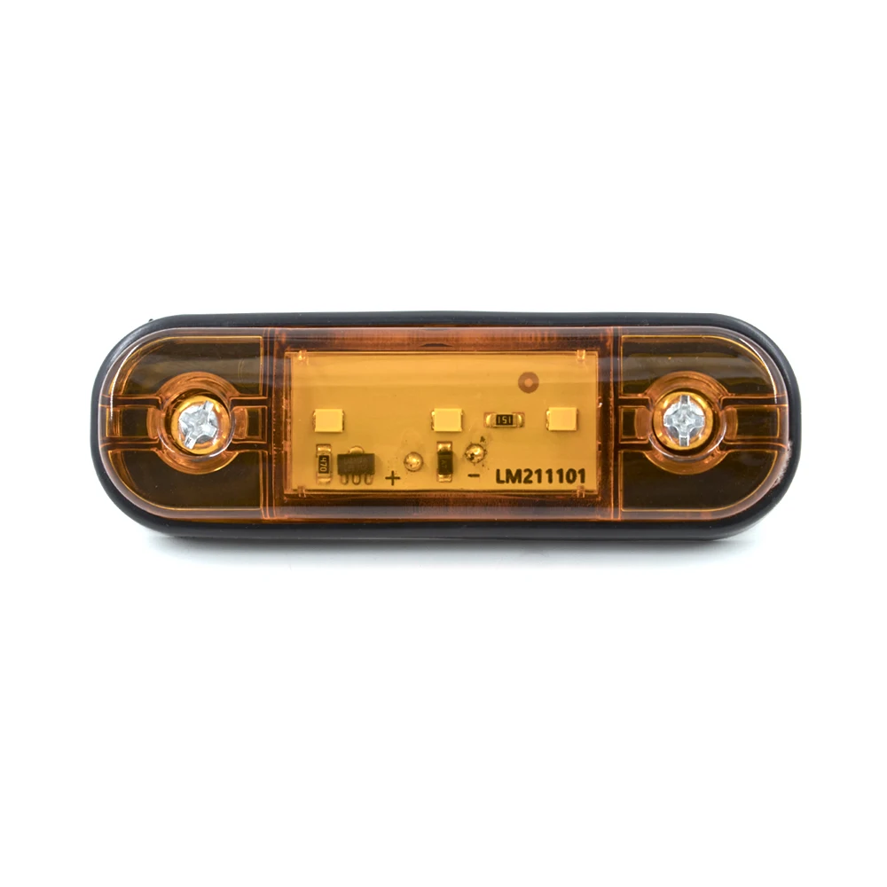 10PCS 12V 24V LED Side Marker Lights Car External Lights Warning Tail Light Turn Signal Brake Lamps for Truck Trailer Lorry Bus