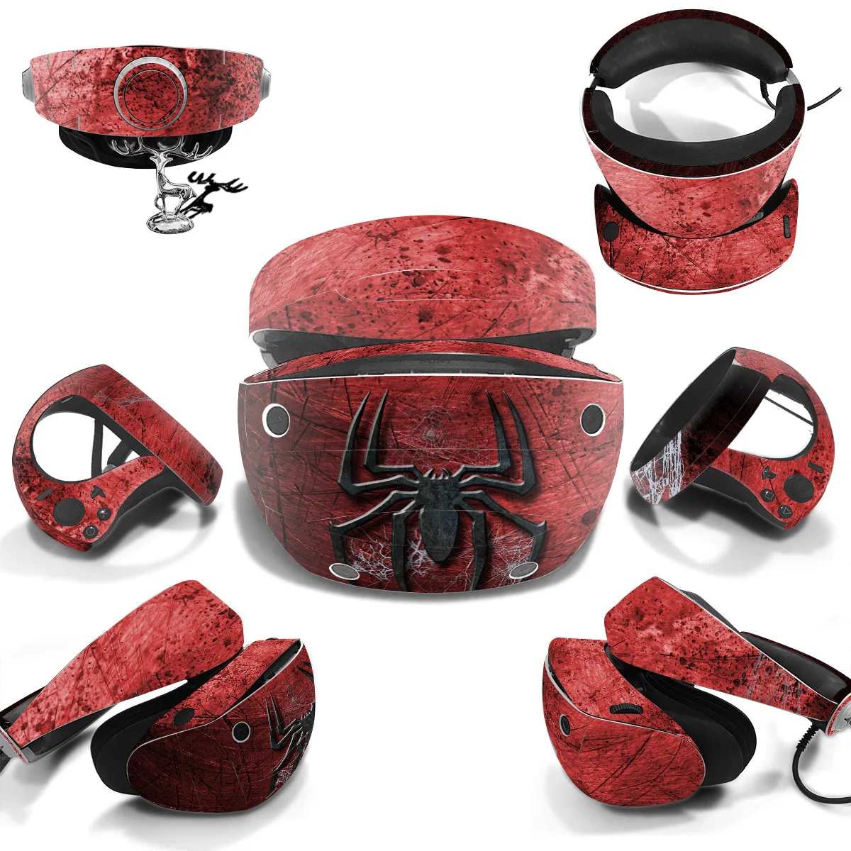 Skin Vinyl 3D Pour Casque Sony PSVR - Motif Gouttes De Pluie Coloré