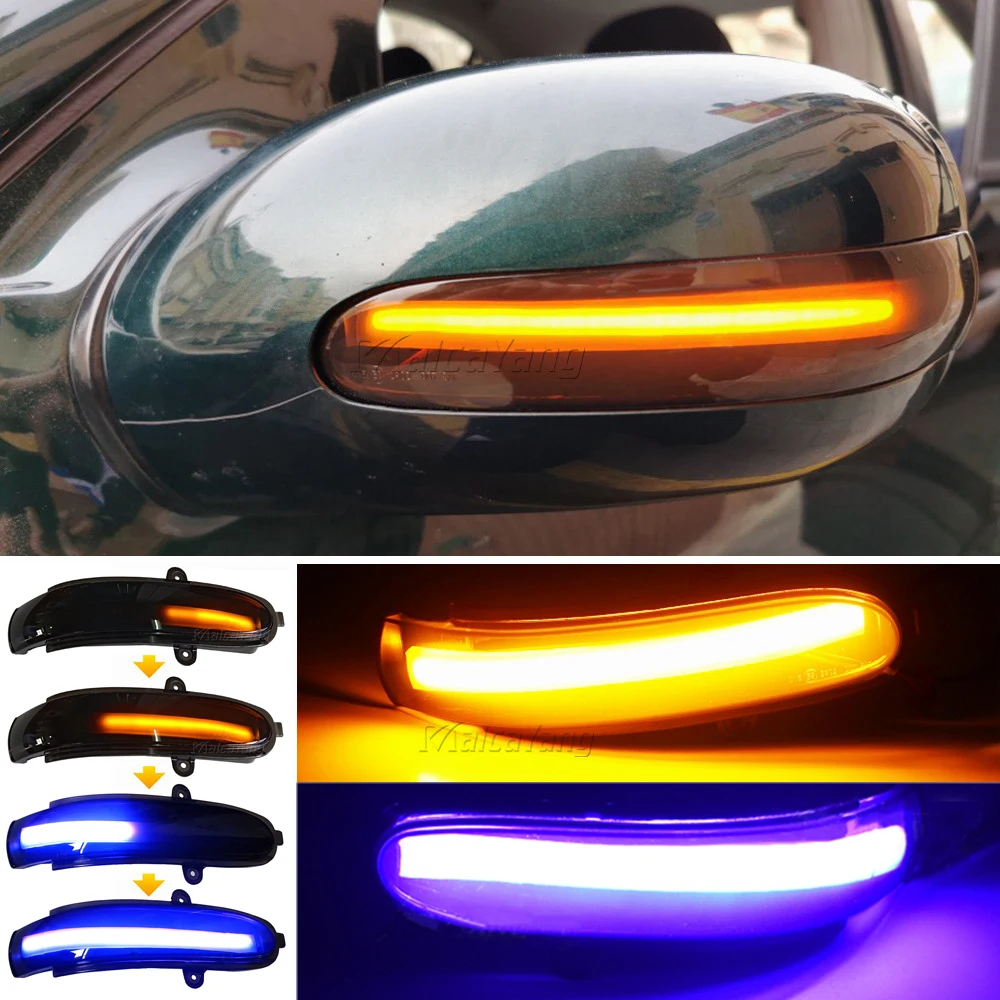 �޸������� ���� C Ŭ���� W203 S203 CL203 2001-2007 LED ���� ���õ� ���̵� �̷� ����Ʈ, �����̴� ���� ���̳��� ����Ŀ, 2 ��