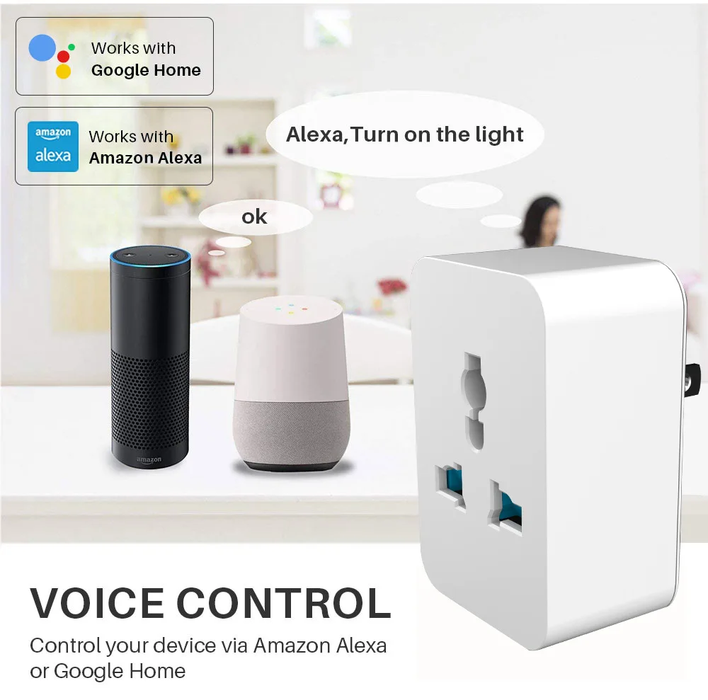 LINKOZE-Tuya Ʈ  Wifi Ʈ  ÷ 15A 3       , Alexa Google ȣȯ
