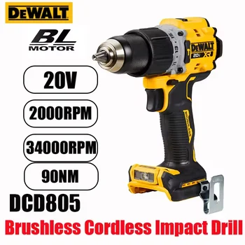 DEWALT DCD805 20V herramientas eléctricas taladro de impacto sin escobillas destornillador eléctrico inalámbrico taladro manual multifunción
