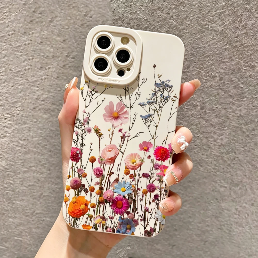 Wildflower Meadow Soft TPU Phone Case with Full Camera Protection