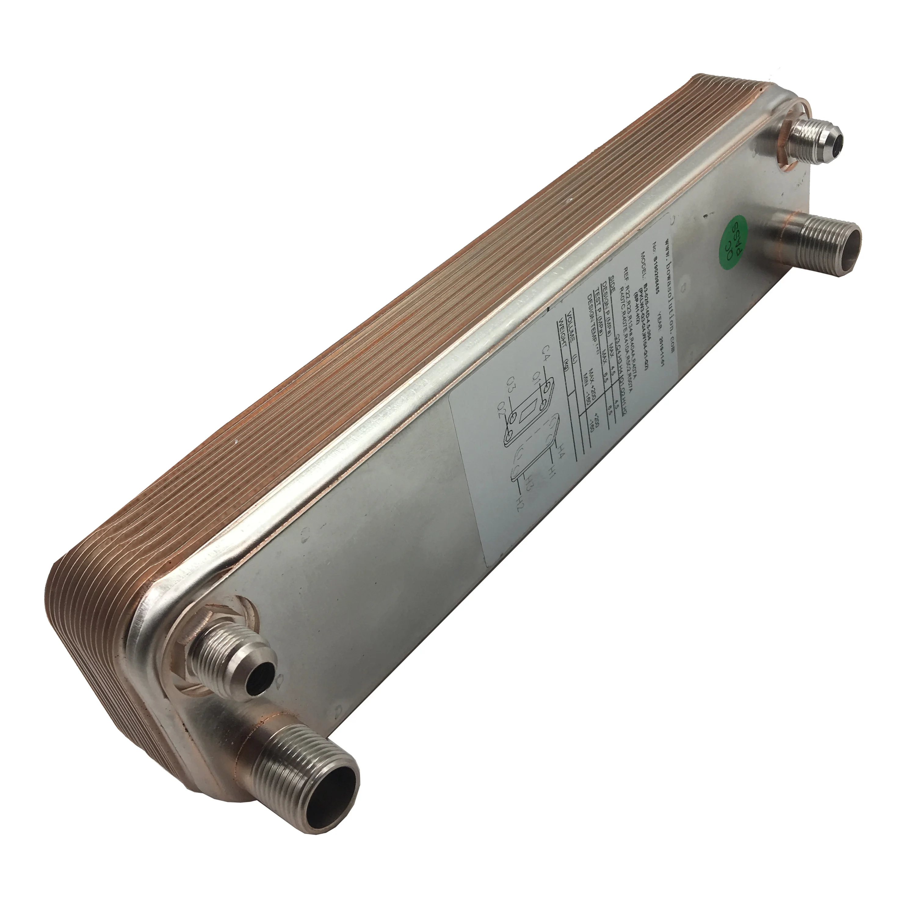 3.0mpa Copper Brazed Stainless Steel Plate Heat Exchanger For 5kw Heating  Transfer Between Water And Water - Water Softener Parts - AliExpress