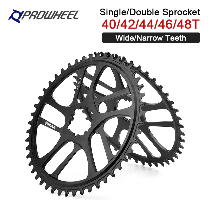 Prowheel Bicycle Narrow Wide Chainring Round Chainwheel 40T 42T