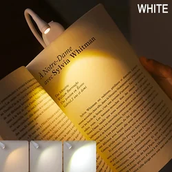 Rechargeable LED Book Light with Adjustable Brightness & Color (1pc)