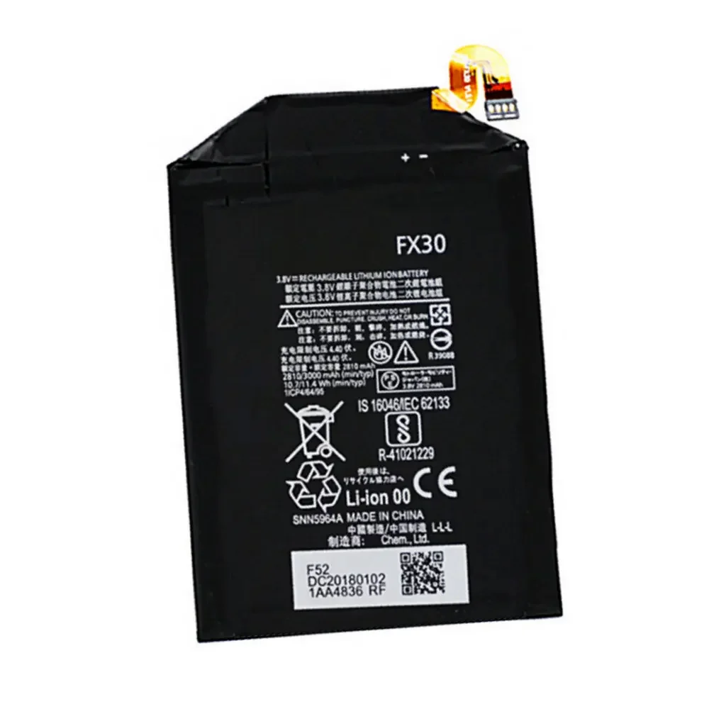 Fx30 Batteria Originale 3000Mah Per Motorola Moto X Pure X Style Pure X Style X + 2 Xt1570 Xt1572 Xt1575 Batterie Per Cellulare