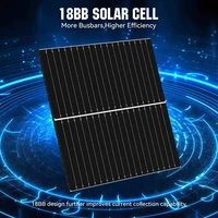 Panneau solaire bifacial RVPOZWER 200W/400W/800W, cellules mono N-Type 18BB, haute efficacité, énergie photovoltaïque pour toit de maison, hors réseau, extérieur 2