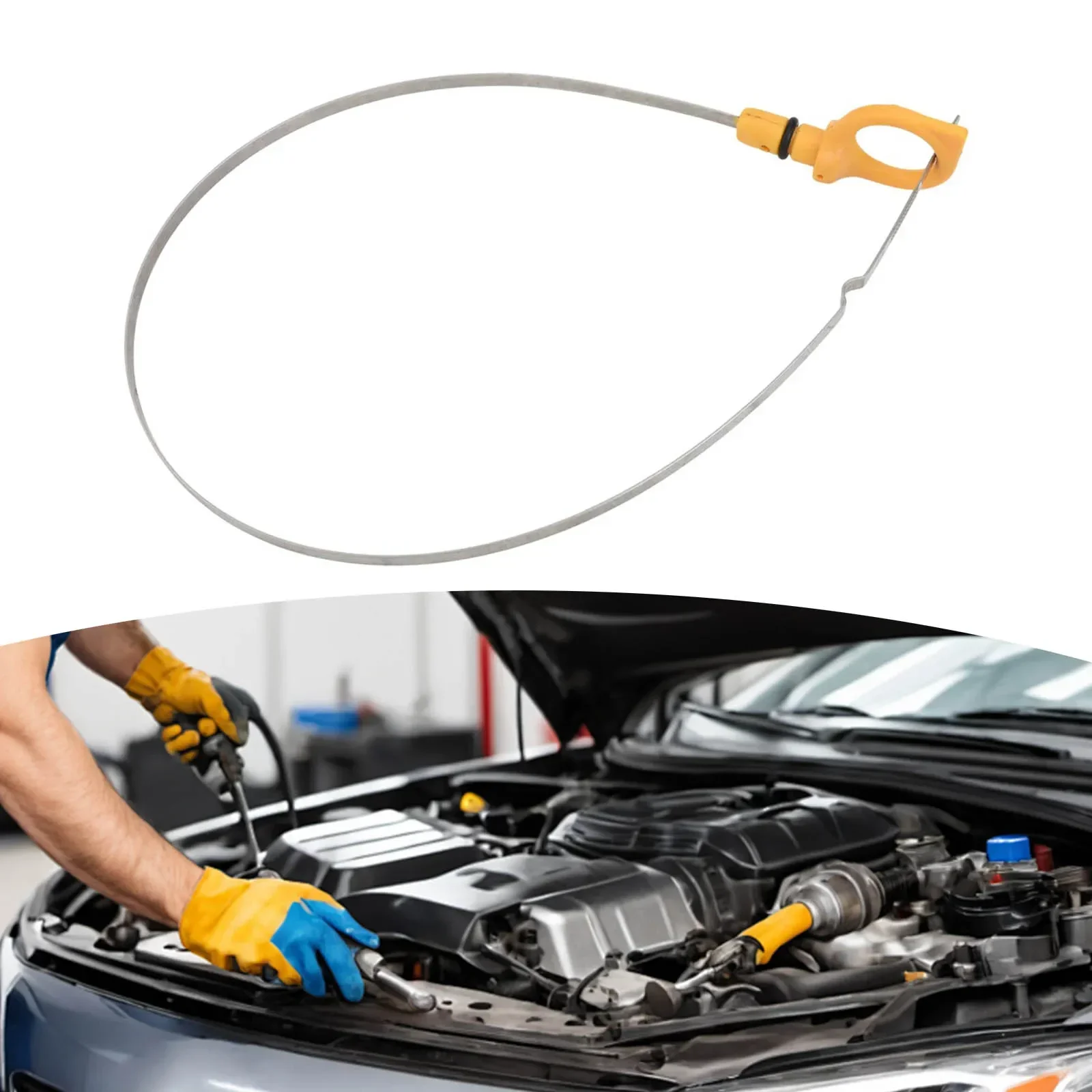 Metal Engine Oil Dipstick Dip 1.8L Fit For Nissan Sentra 1.8L 2000-2006 111404M500 Replacement Automobiles Parts