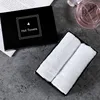 4Pcs 25x25cm Small Square White Soft Cotton Solid Color Home Hotel Bathroom Multifunctional Cleaning Hand Towel 5