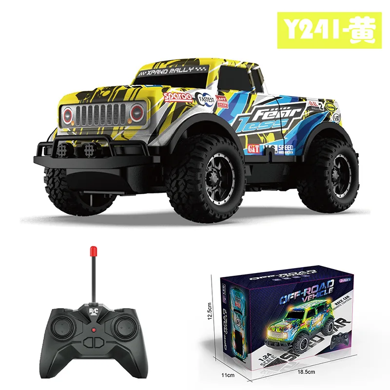 Rc New 2023 Simulation Off-Road Remote Control Car 1:24 Y240 With Lights Without Battery Children'S Remote Control Toy Gift