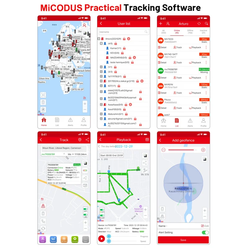 MiCODUS MV710G Vehicle Location Real Time Remote Engine Cut Off Car Tracking Device Rastreador Mini 4G Motorcycle GPS Tracker