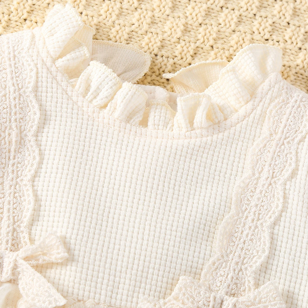 Cotton Baby Girls Summer Bodysuits Lace One Piece