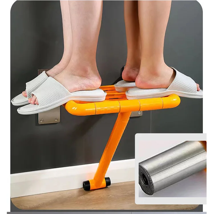 Bathroom Fittings Foldable Safe Anti-bacteria Swing Up Elderly Disabled Toilet Shower Seat Shower Chair 2