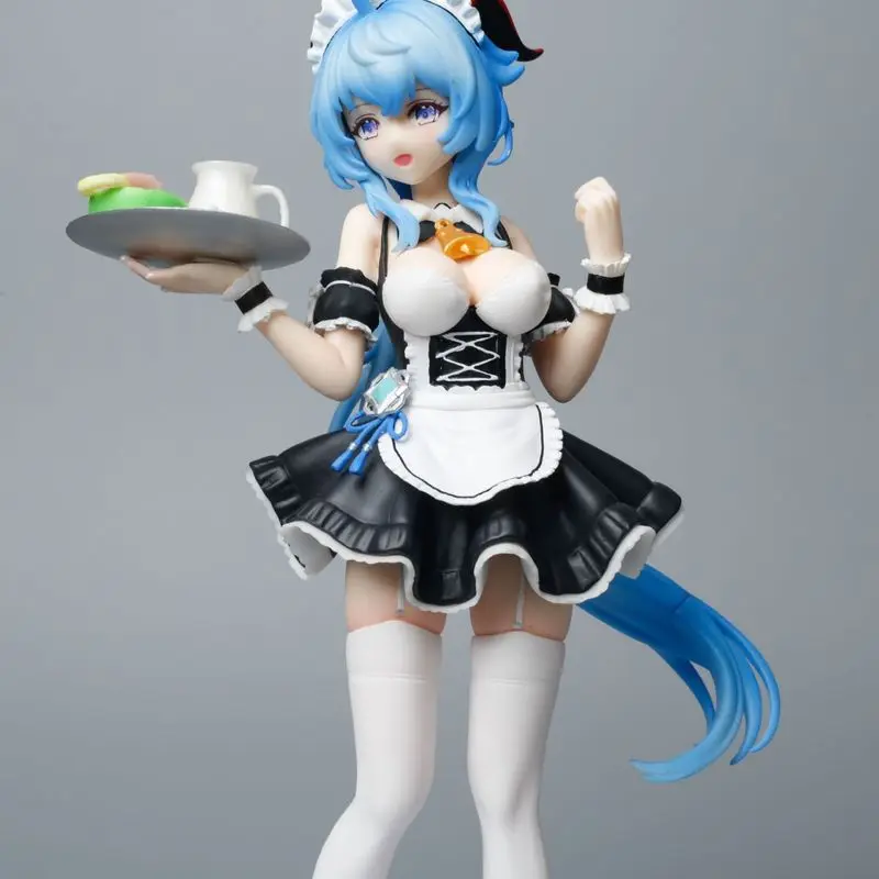

Anime Genshin Impact Figures Stand Ganyu Maid Dress Model Dolls Kawaii Figurine Adult Toy Gifts Cartoon Decor Surprise Gift