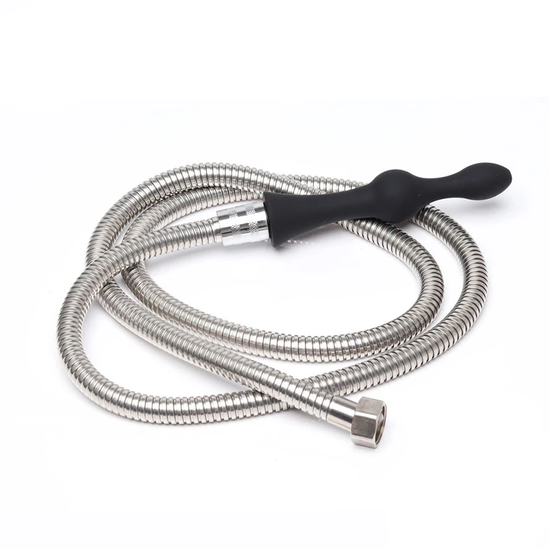Silicone nozzle Douche Anus flushable anal butt plug shower head With