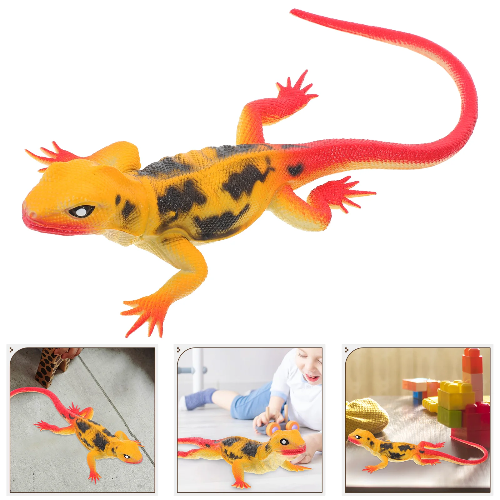 

Sea Animal Toys Lizard Realistic Simulation Model Figurines Desktop Statue Craft Small Decoration Fake Sculpture Child