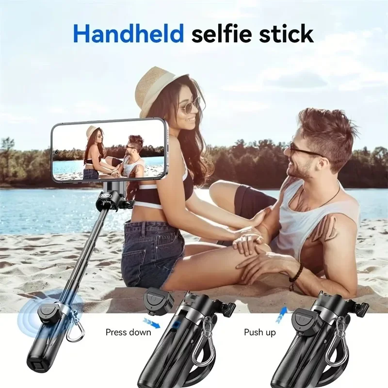 Magnetic Bluetooth Selfie Stick Tripod For Iphone And Android Phones_voghion.com